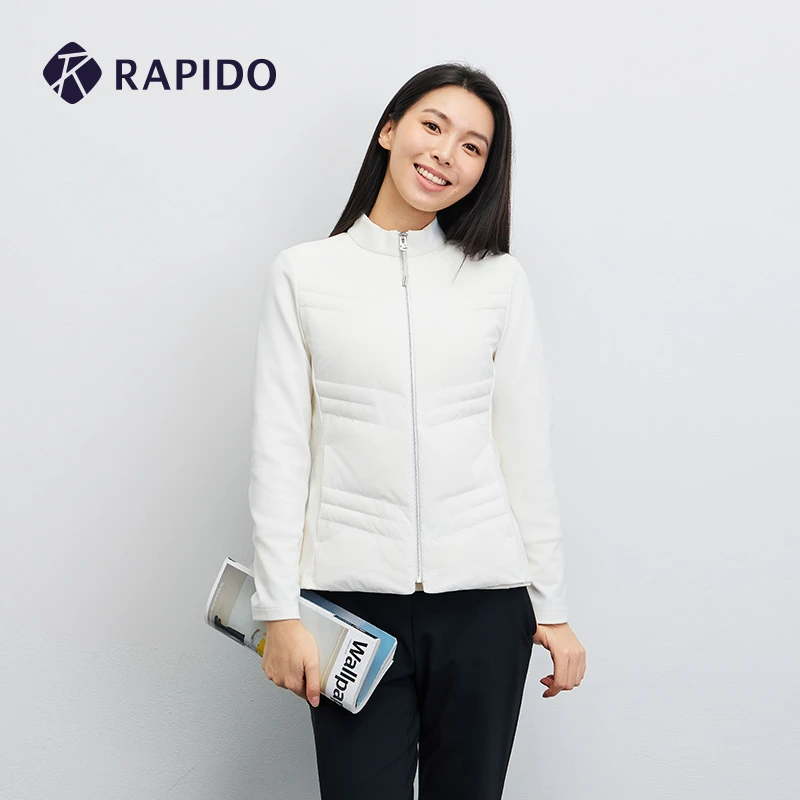 RAPIDO雳霹道2025年女士90%鸭绒简约休闲轻薄立领羽绒服CP5976G07