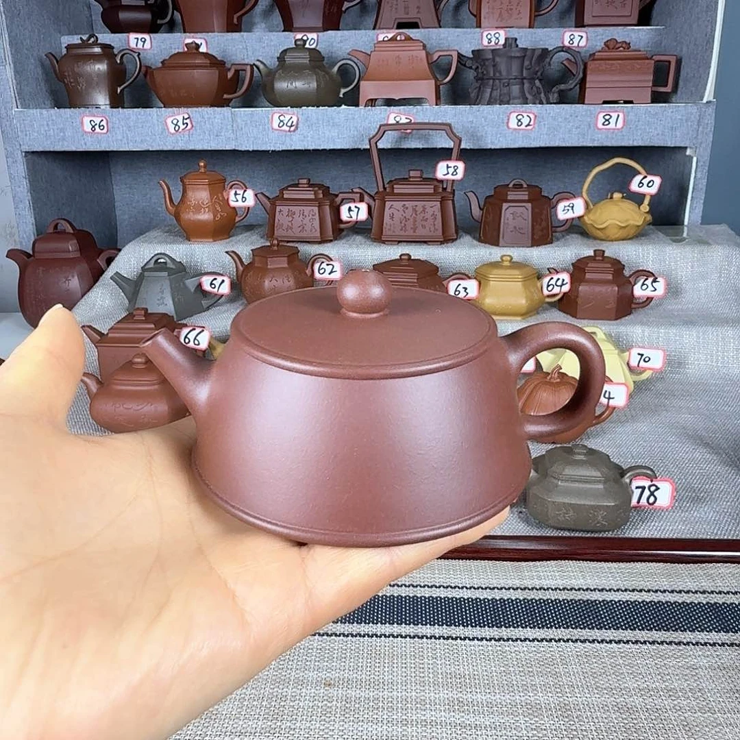 紫泥茶壶半手工制作一壶一杯