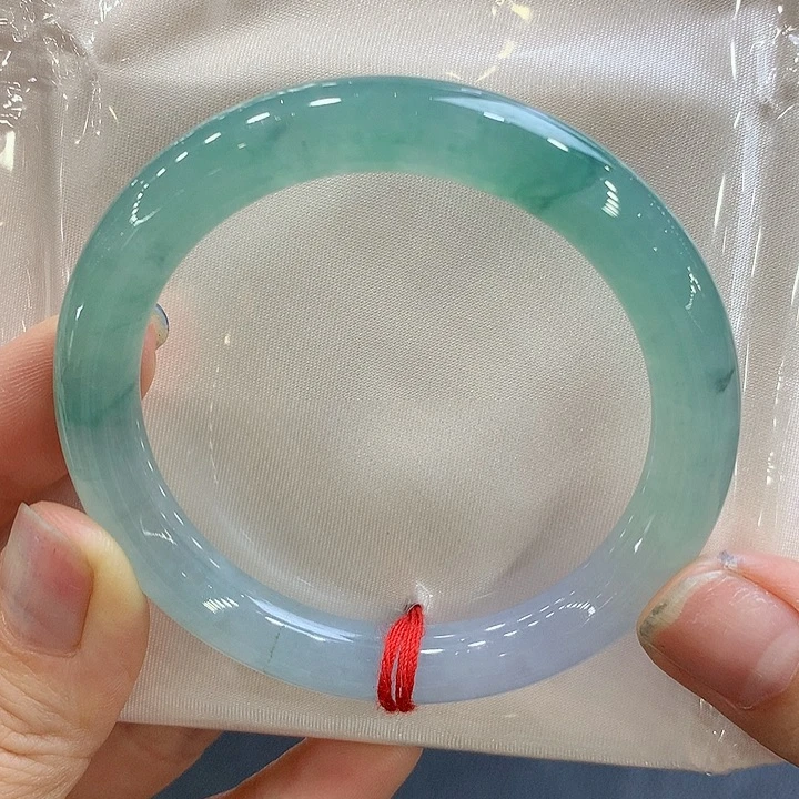 翡翠未镶嵌手镯53圆条