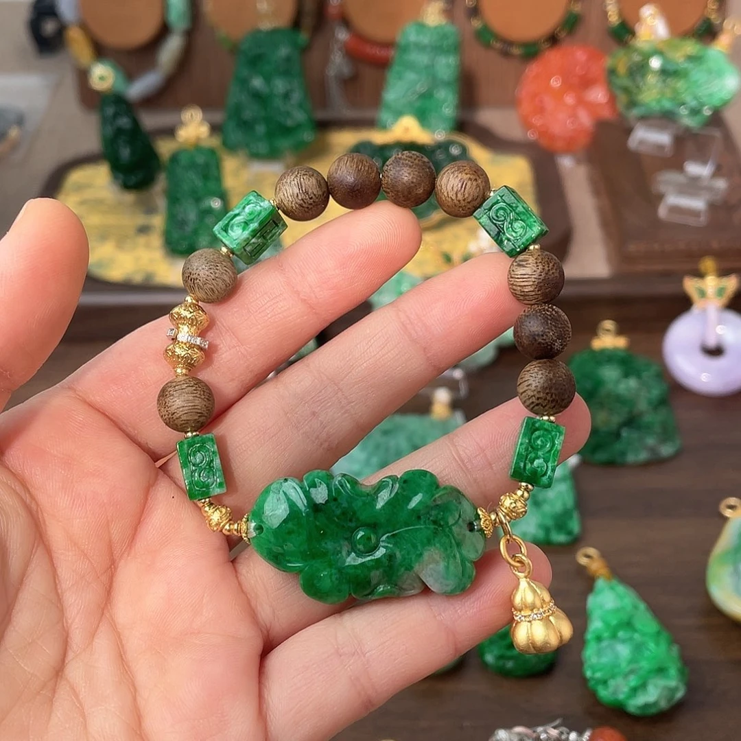 翡翠未镶嵌手链福利