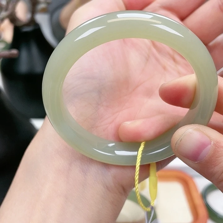 和田玉手镯5354未镶嵌