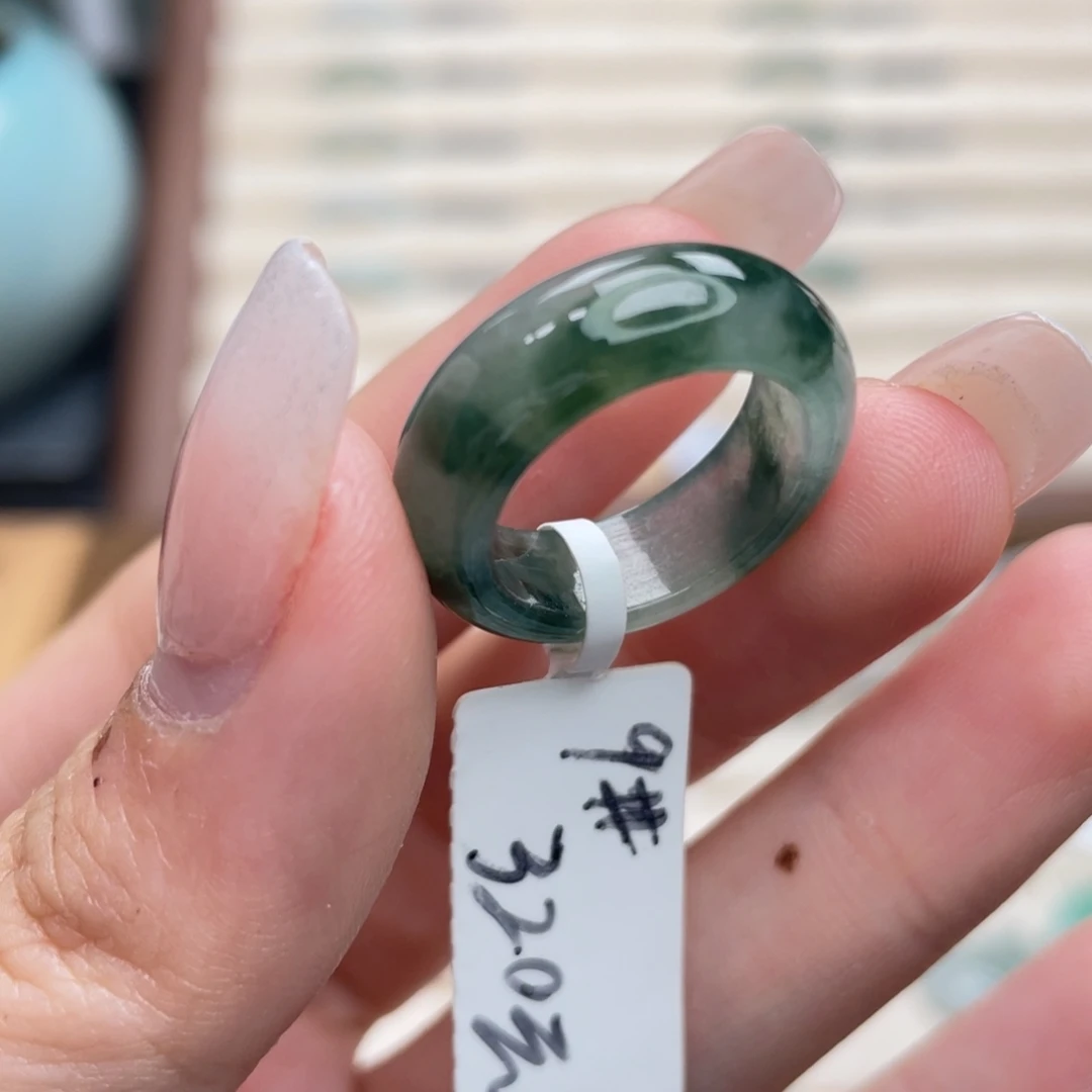 翡翠未镶嵌戒圈a10港圈9冰飘花