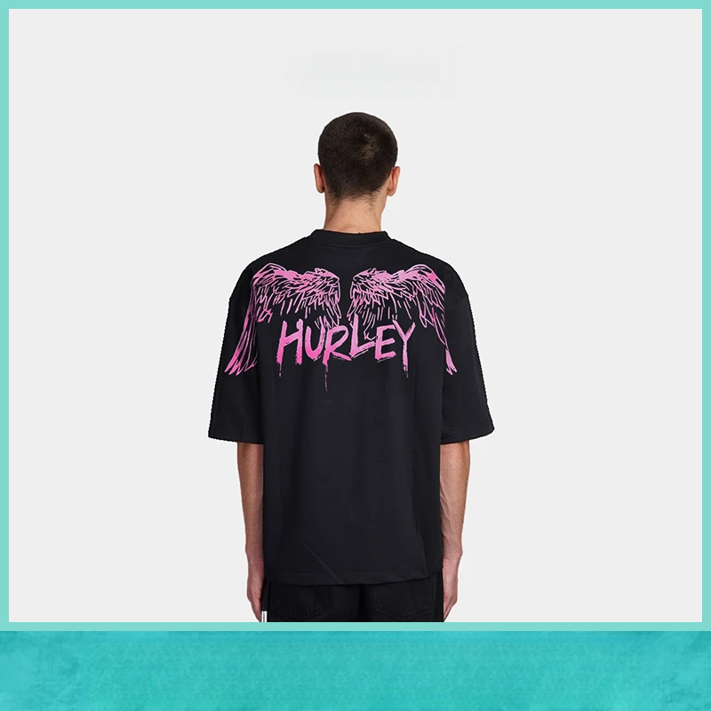 轻奢魔方25新款夏季经典重磅克重休闲印花短袖纯棉T恤衫SHL2433