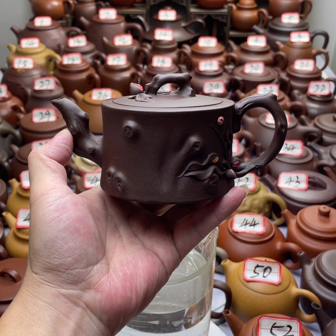 往***味紫砂茶壶宜兴紫砂半手工
