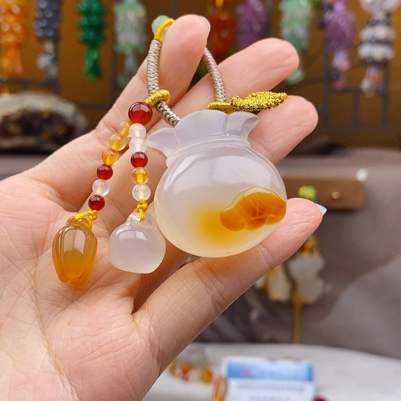 【闪购商品】玛瑙/玉髓车挂未镶嵌?***?