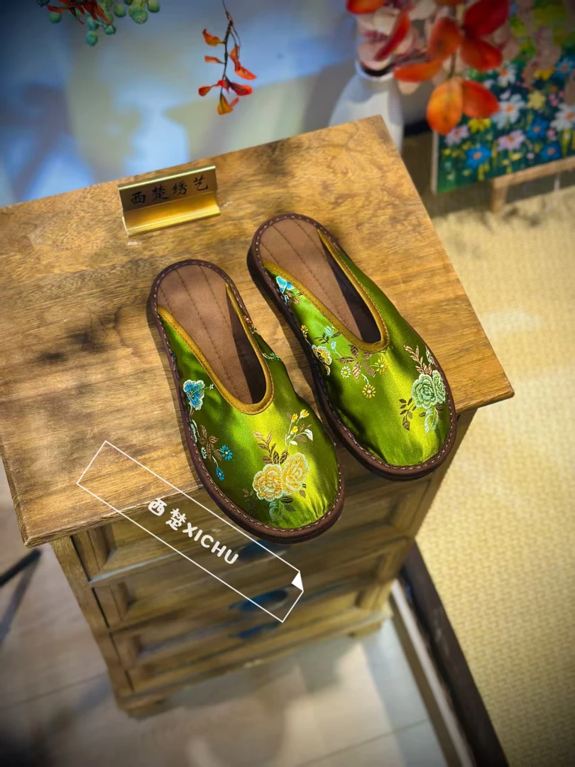 西楚【春风来信】中国风国潮透气舒适养脚纯手工千层底布鞋民族风