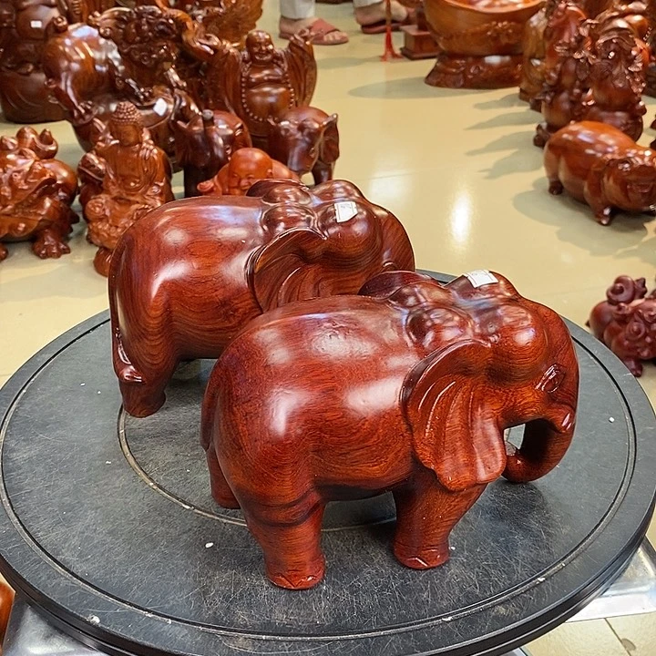 大果紫檀（缅甸花梨）缅甸花梨木大象