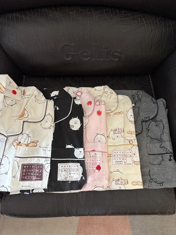 自嘲熊系列睡衣女夏季纯棉短袖短裤卡通可爱休闲少女可外穿家居服