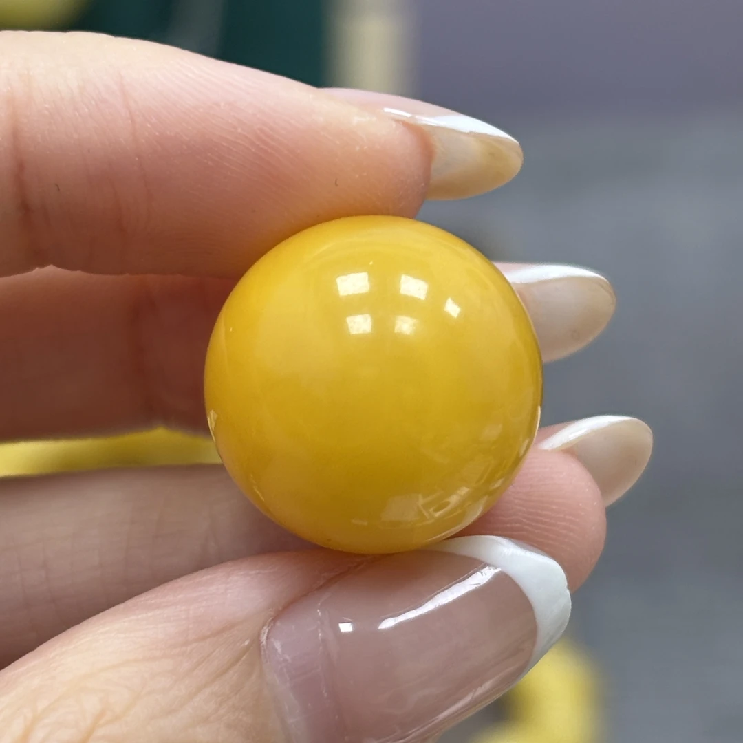 18.3mm 小妖珠宝天然原矿琥珀蜜蜡