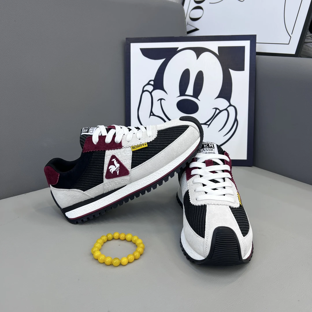 派66-293早秋新款圆头拼色秋季低帮厚底时尚休闲鞋百搭舒适男潮鞋