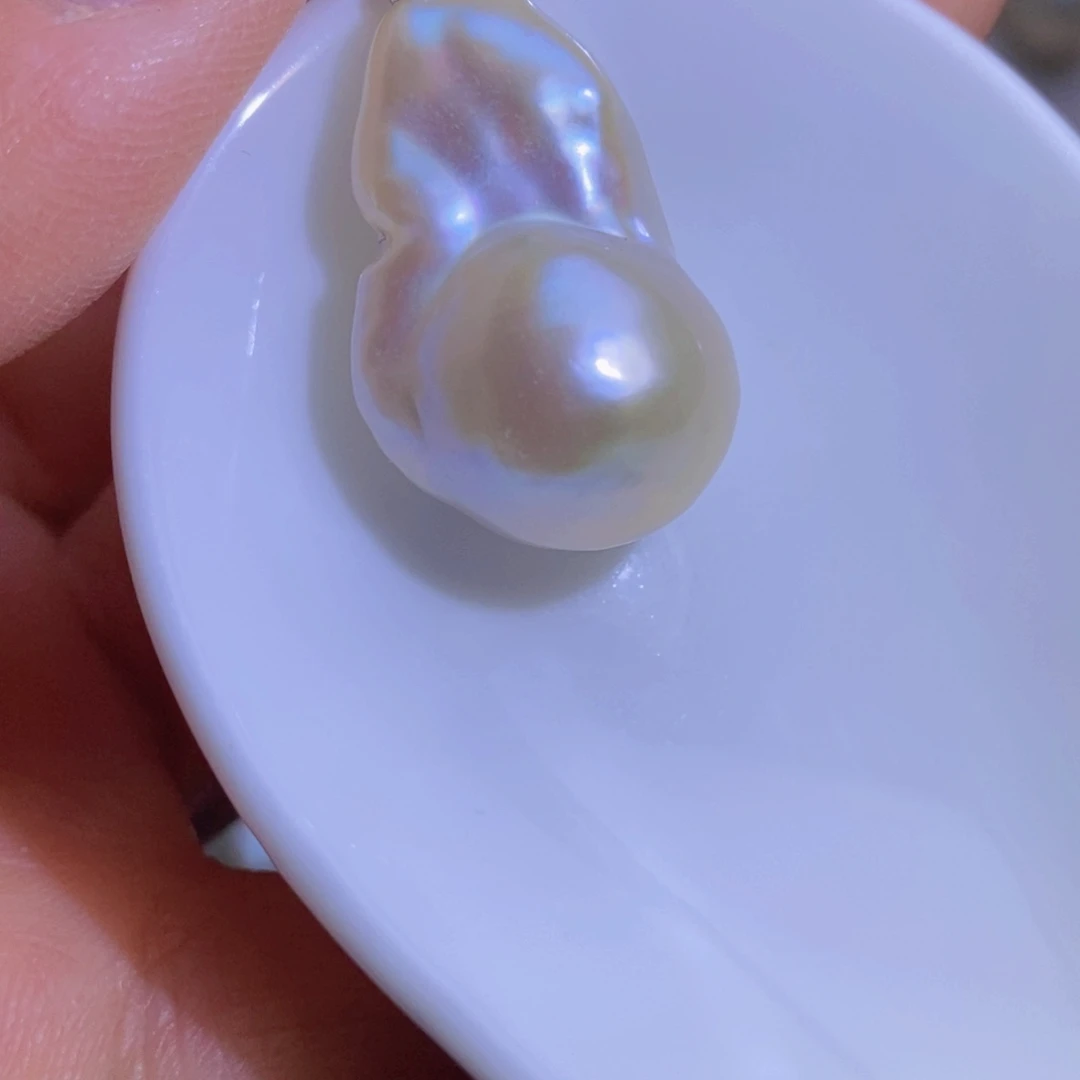 淡水珍珠银S925镶嵌珍珠