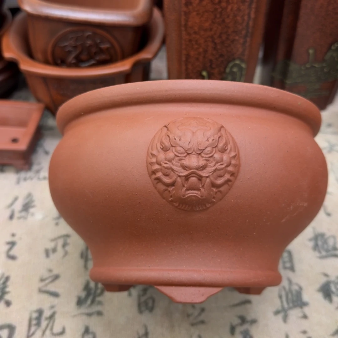 紫砂花盆宜兴紫砂正品15.5x10
