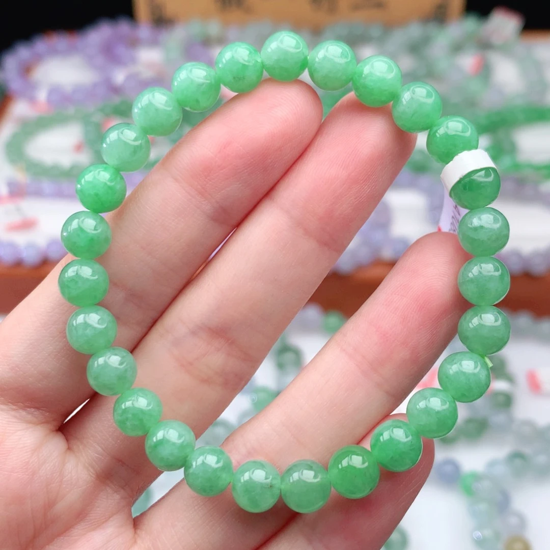 翡翠手链未镶嵌翡翠7mm