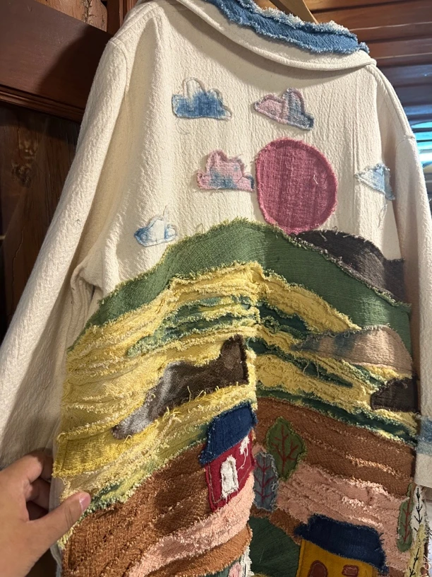 泰国本土手工长款上衣