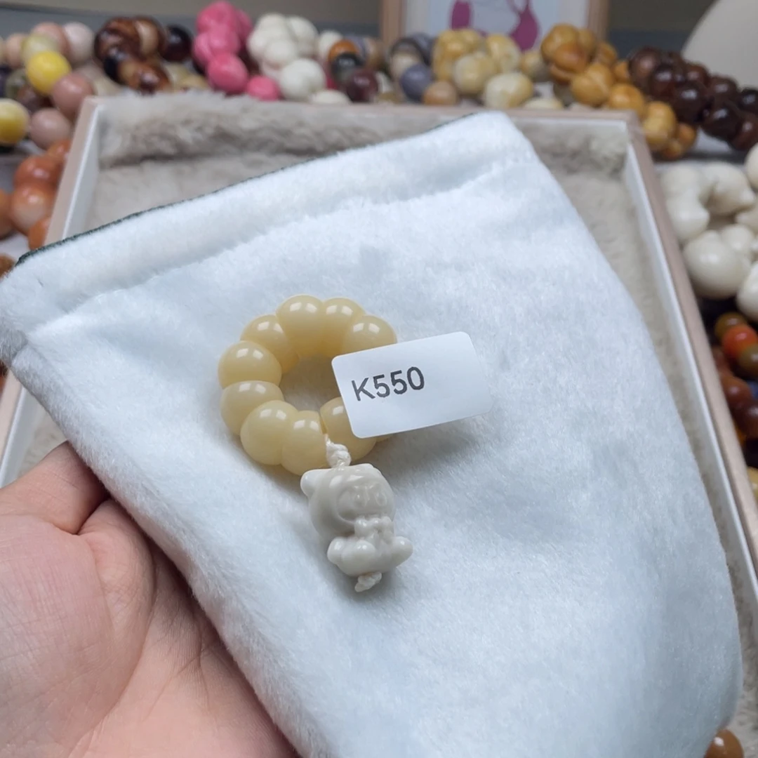 吊坠菩提根/象牙果K550蒜瓣手捻13mm一串瑕