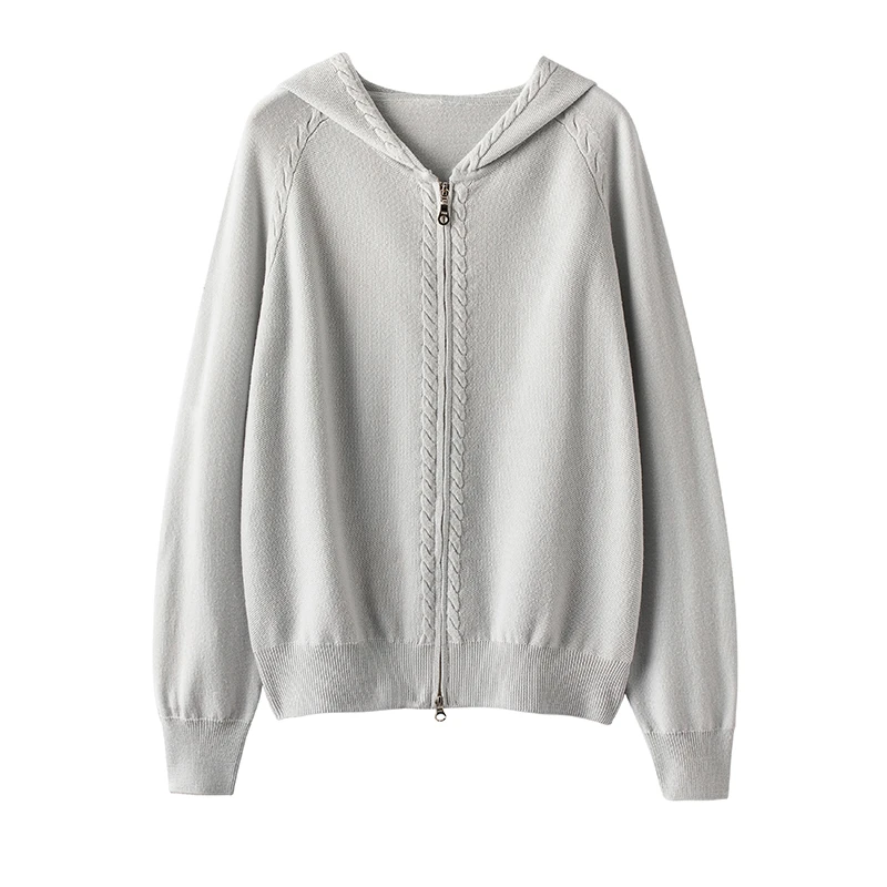 13. 8 微米超细100全羊毛开衫外套女！