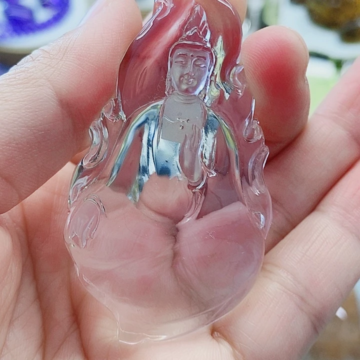未镶嵌颈饰水晶素衣观音