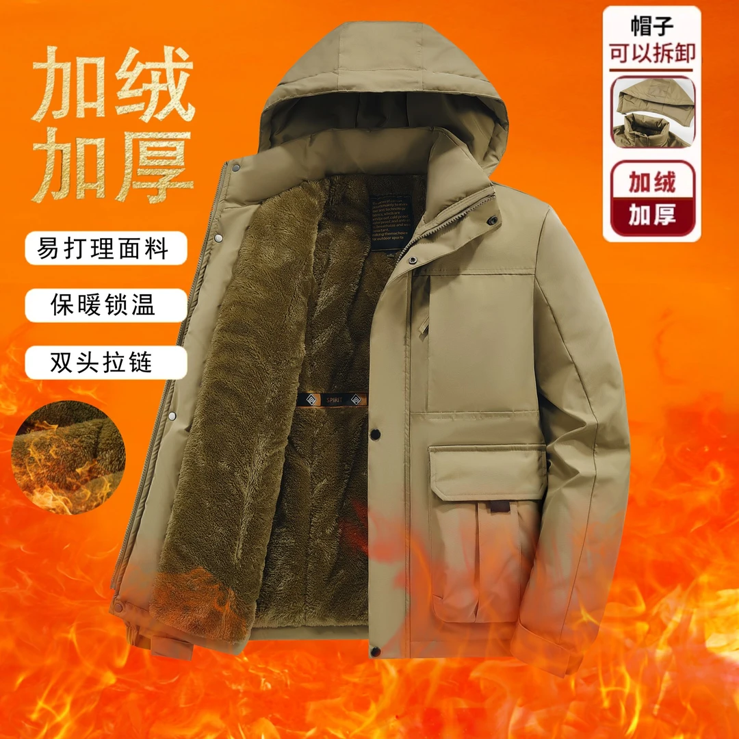 新款大码户外棉服男女休闲加绒加厚冬季保暖棉服防水冲锋棉衣外套