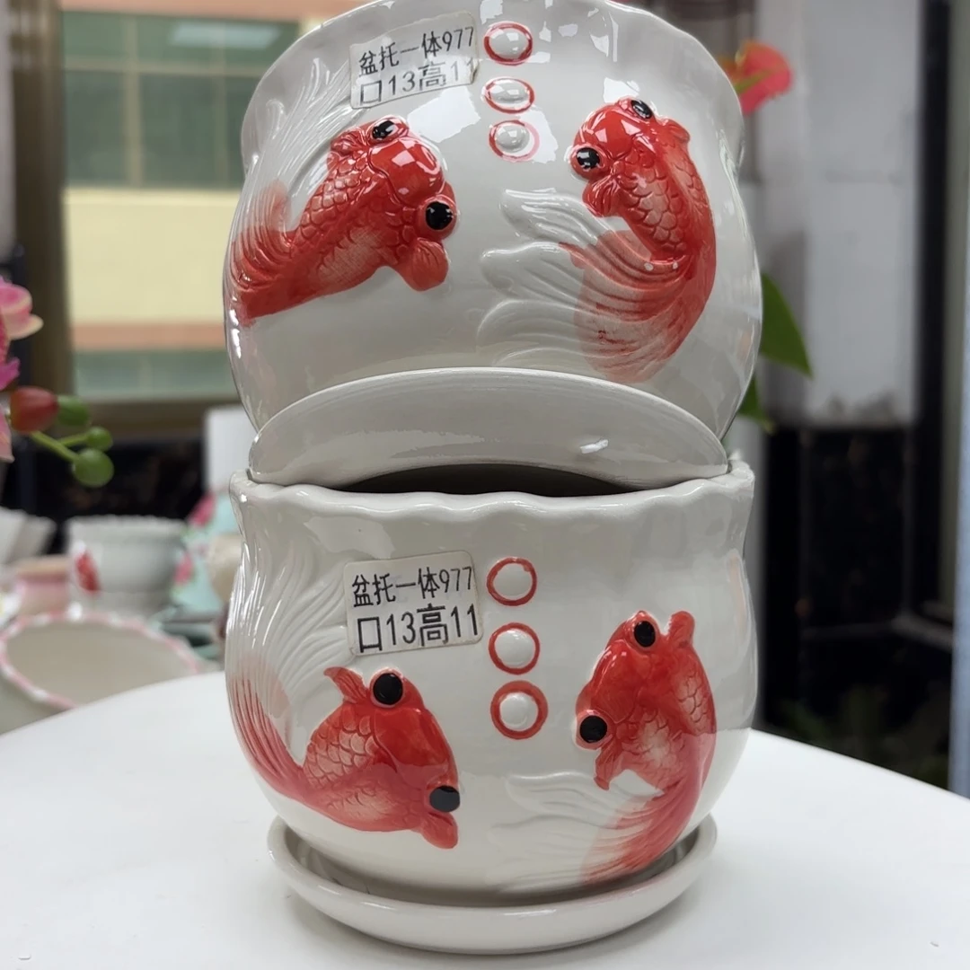 @夏西陶瓷花盆@@5977