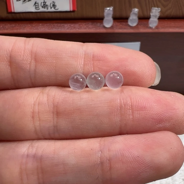 翡翠散珠天然缅甸翡翠A货4.9-5.0