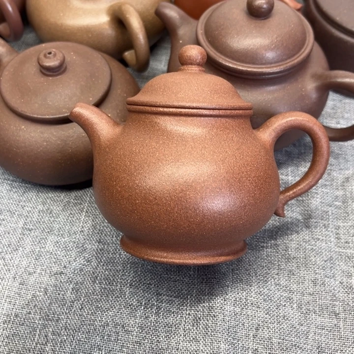 鑫***洛茶壶紫砂潘壶桃花紫泥