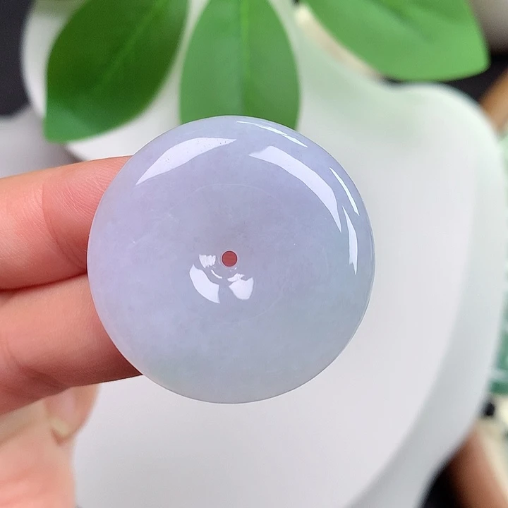 颈饰未镶嵌翡翠平安扣 32.2x5.8mm