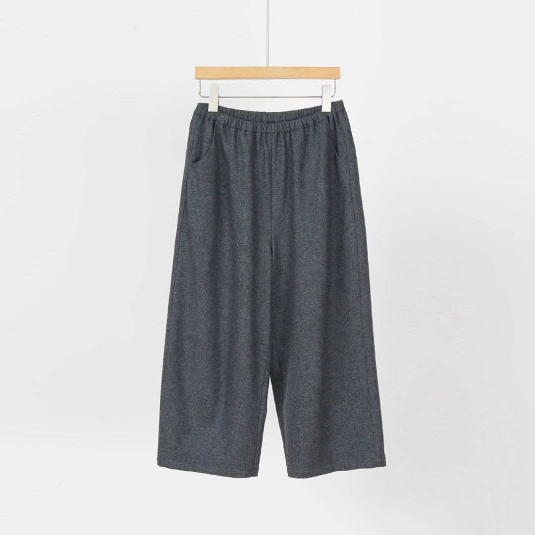 【鼎奢】“零压力”意大利精纺100%羊毛极简风宽松显瘦休闲裤（252217）