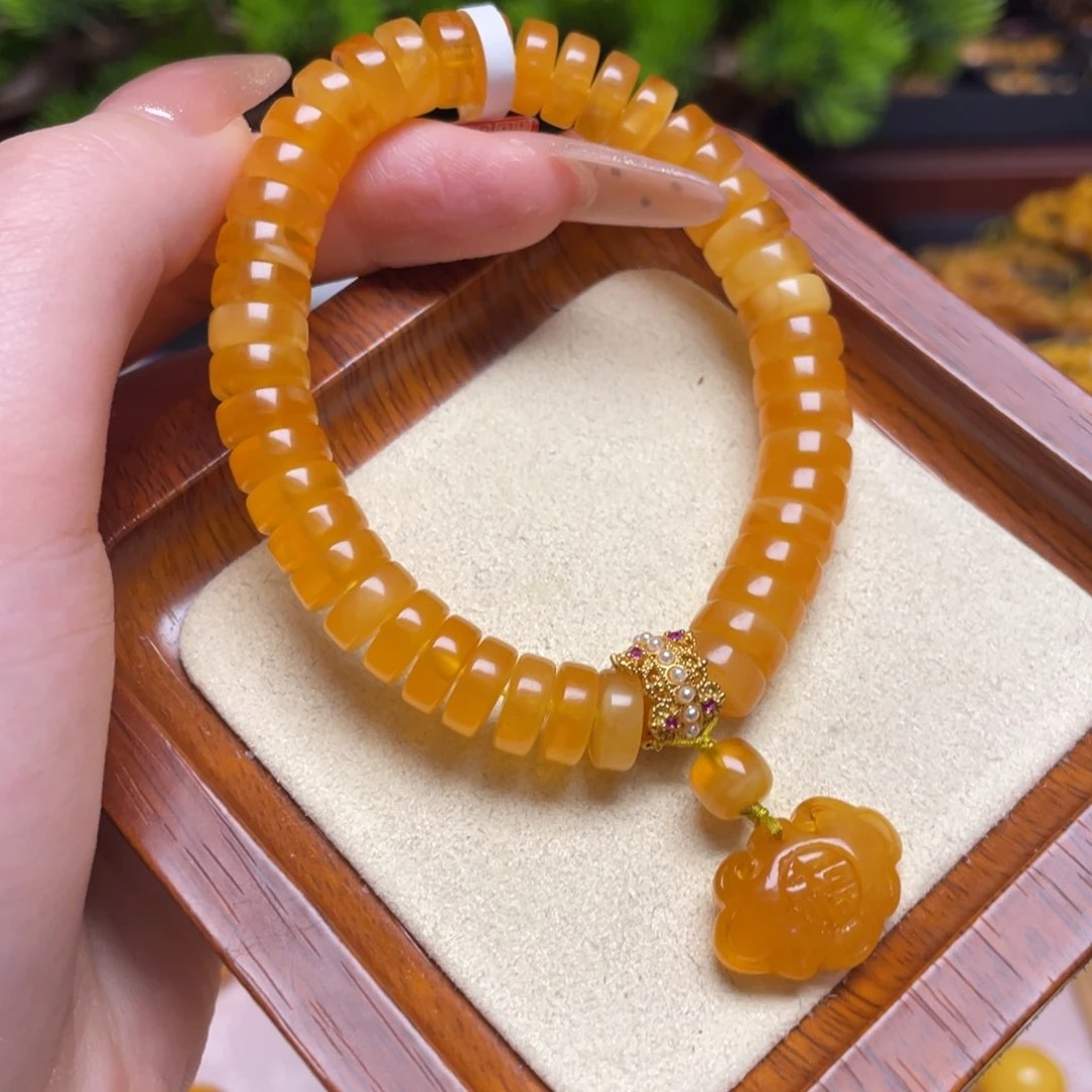 蜜蜡手链未镶嵌手串