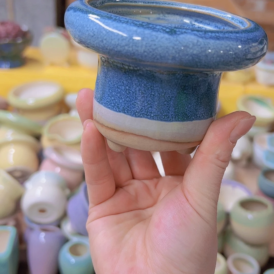 红陶陶瓷花盆当场满12包邮