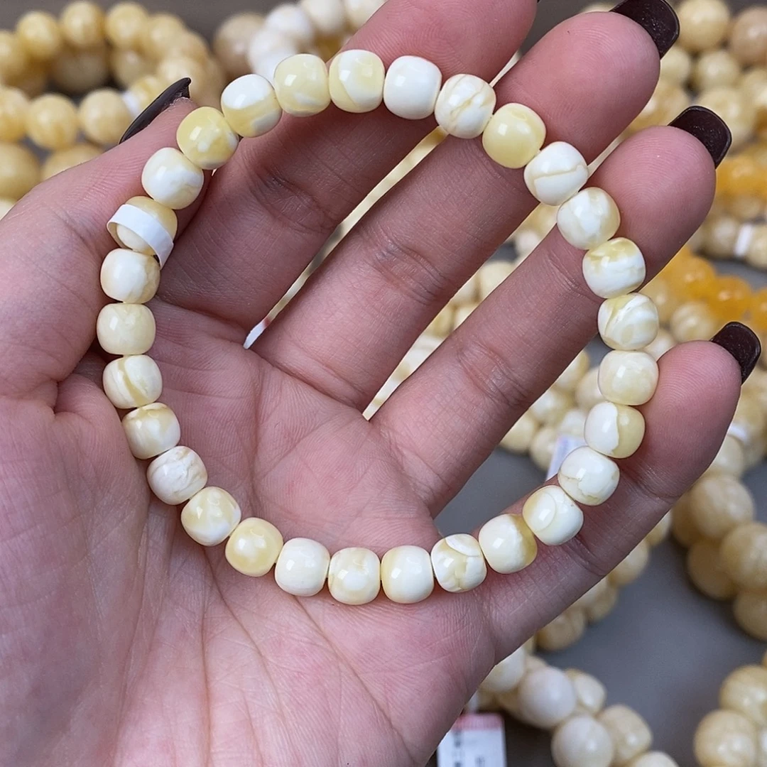 蜜蜡未镶嵌珠宝奇石7.1g7.5mm