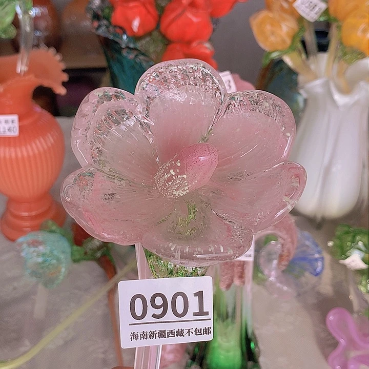 琉璃0901夜光花瓶摆件