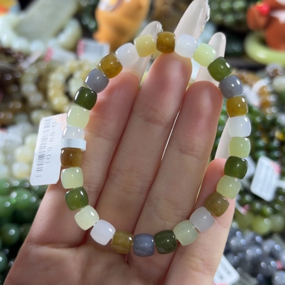 和田玉未镶嵌手链17