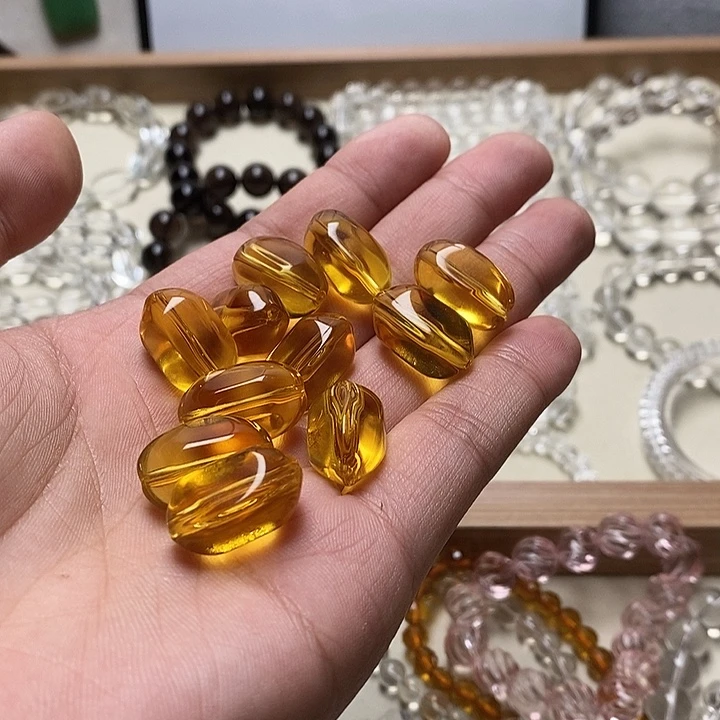 贝****非金属卡20mm暴力黄糖果珠