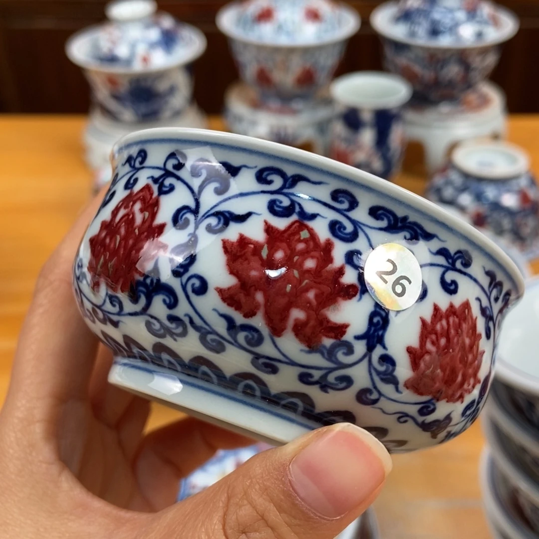 手绘现代茶具非古董