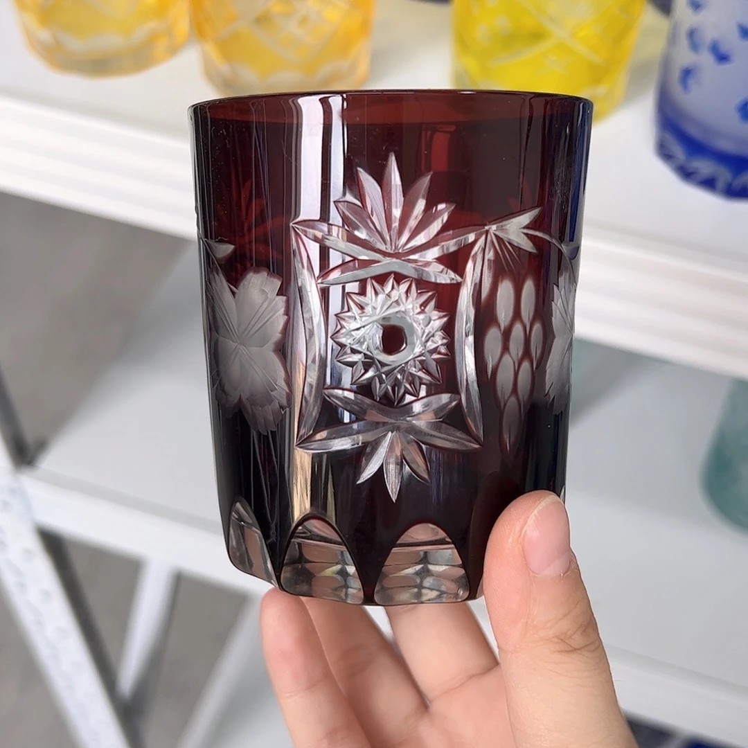 水晶玻璃高脚款微瑕一个