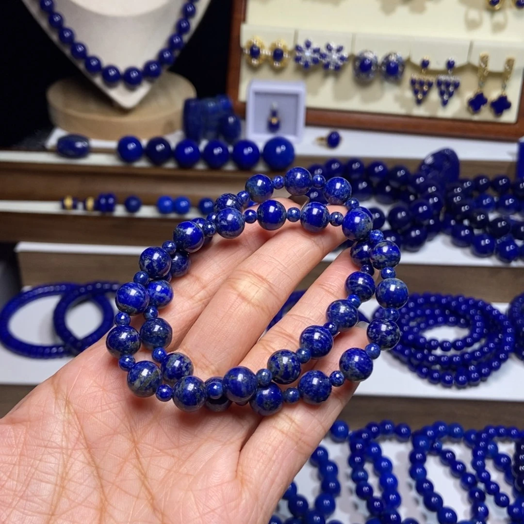 青金石未镶嵌8mm+双圈