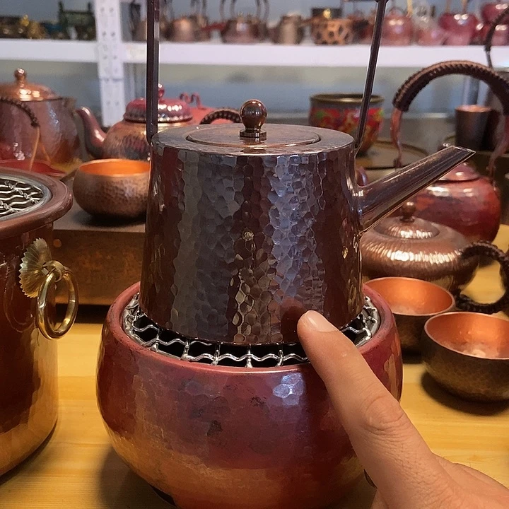 纯手工制作紫铜铜gu