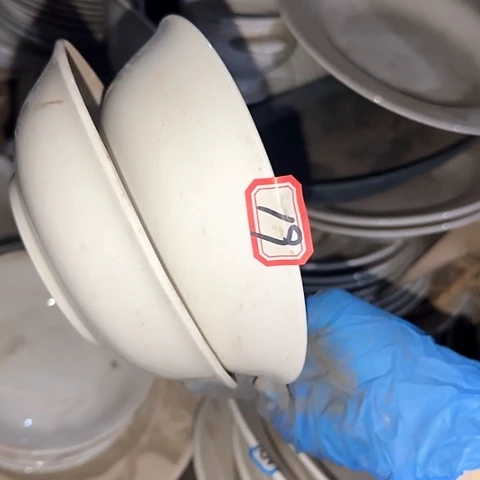 瓷片国营厂库存微瑕15厘米19