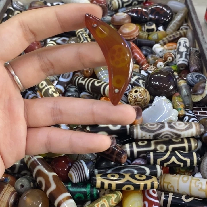 玛瑙/玉髓颈饰足银镀金镶嵌184