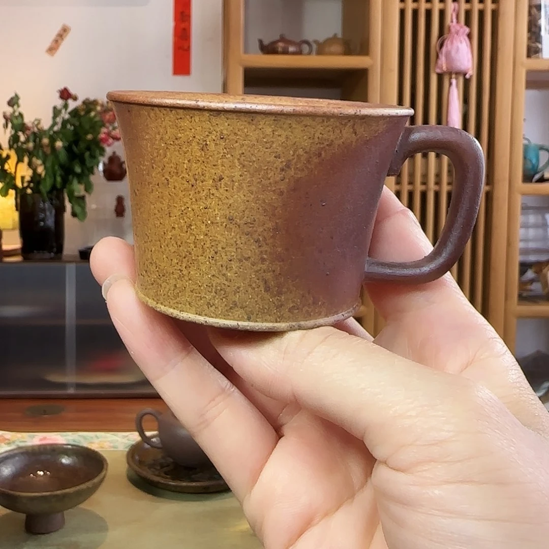 茶杯紫砂柴烧主人杯