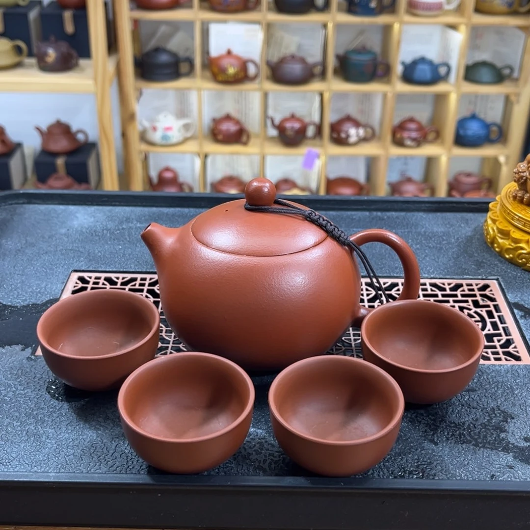 紫砂紫砂胖西施（一壶四杯）