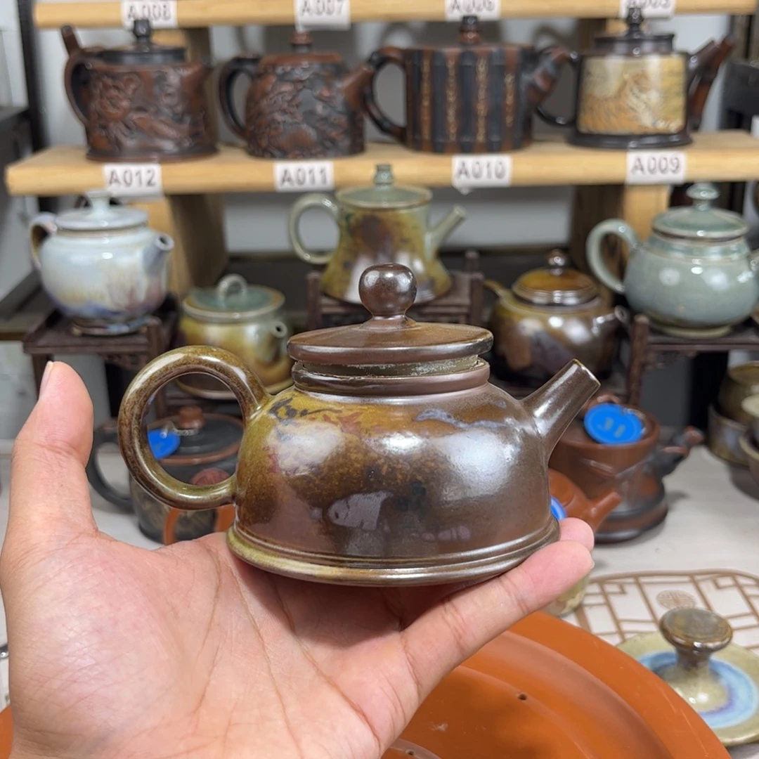 建水紫陶180cc建水紫陶传承纯裸坯柴烧