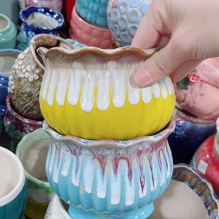 多肉陶瓷花盆满10元包邮