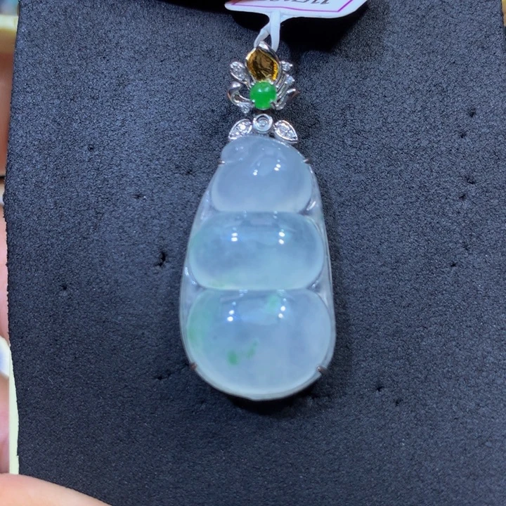 翡翠18K金镶嵌手链翡翠