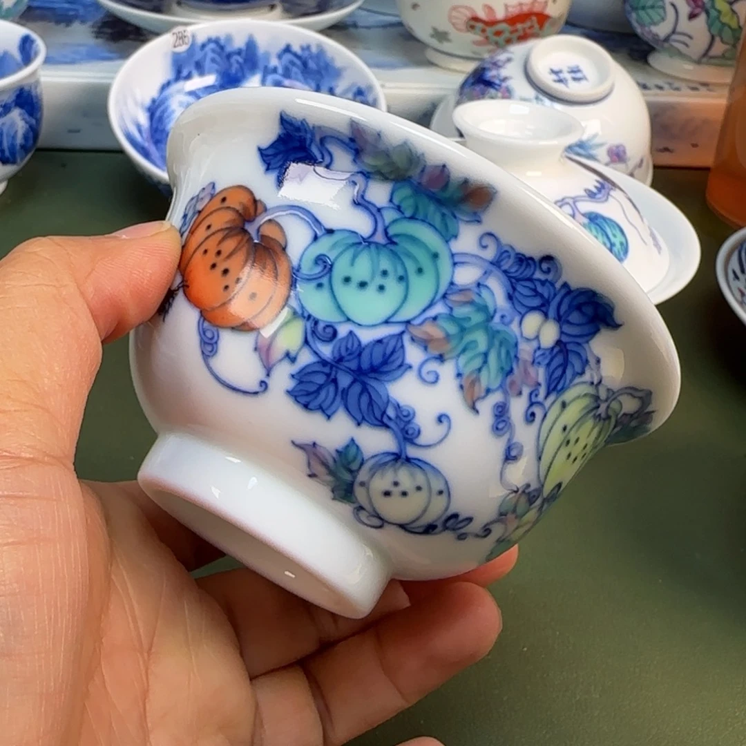 景德镇纯手绘茶具圆圆231