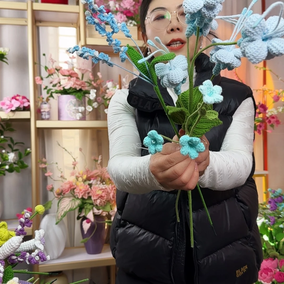 纯手工钩织钩织花束