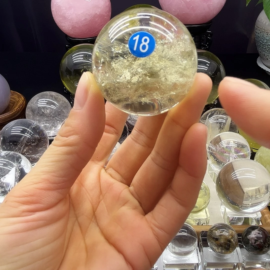 水晶珠宝半成品未镶嵌4.65公分