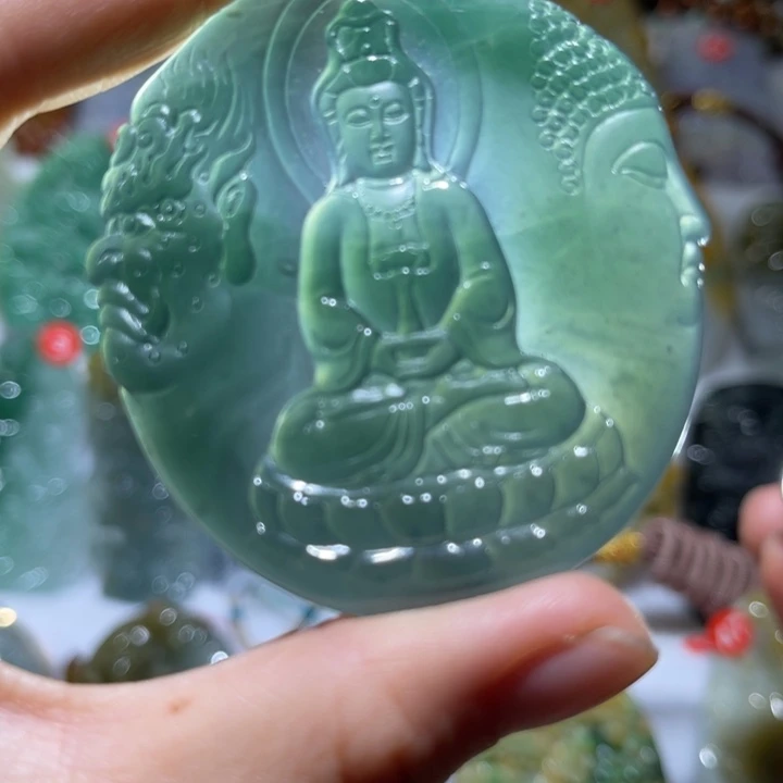 翡翠未镶嵌吊坠(不含链)