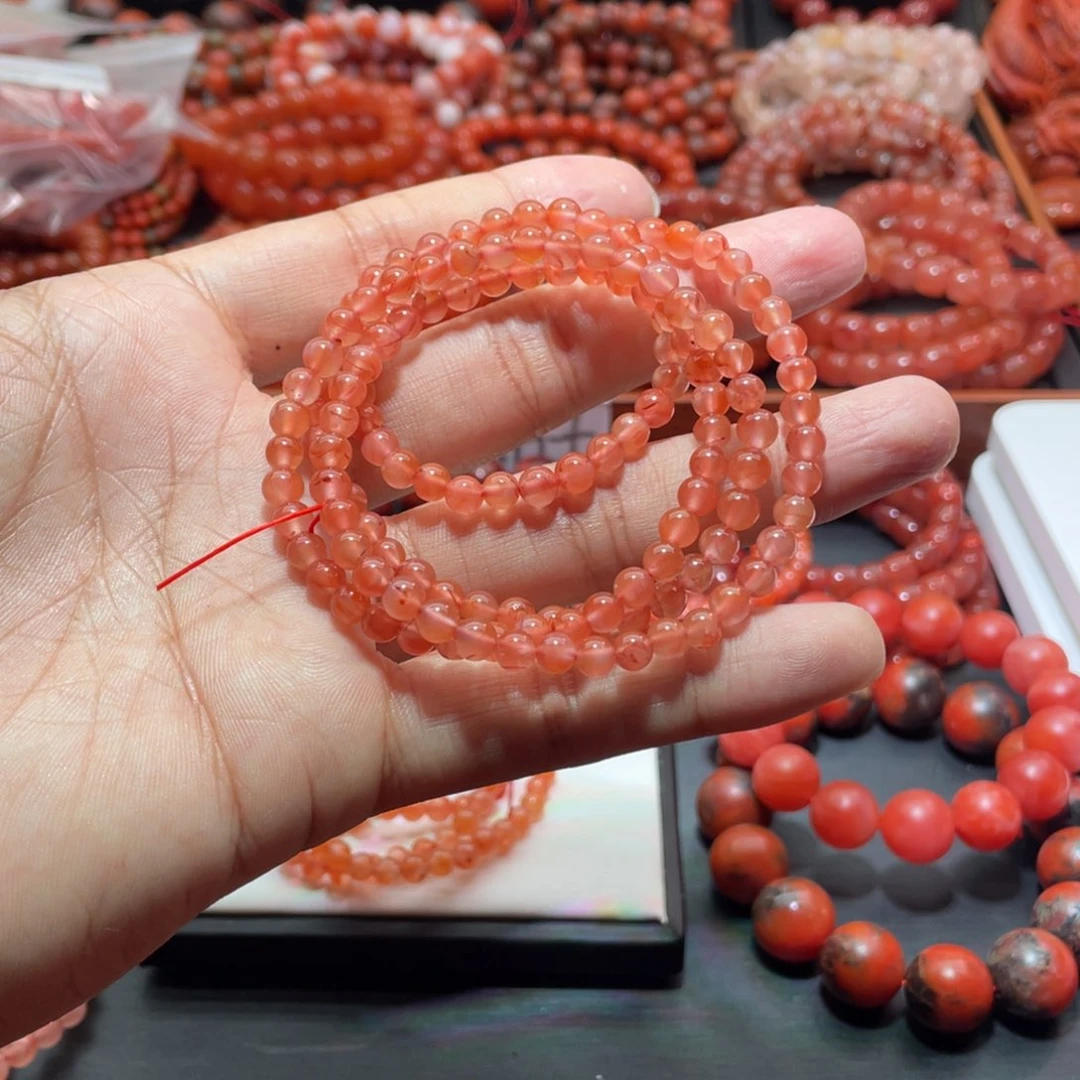 南红玛瑙手链未镶嵌