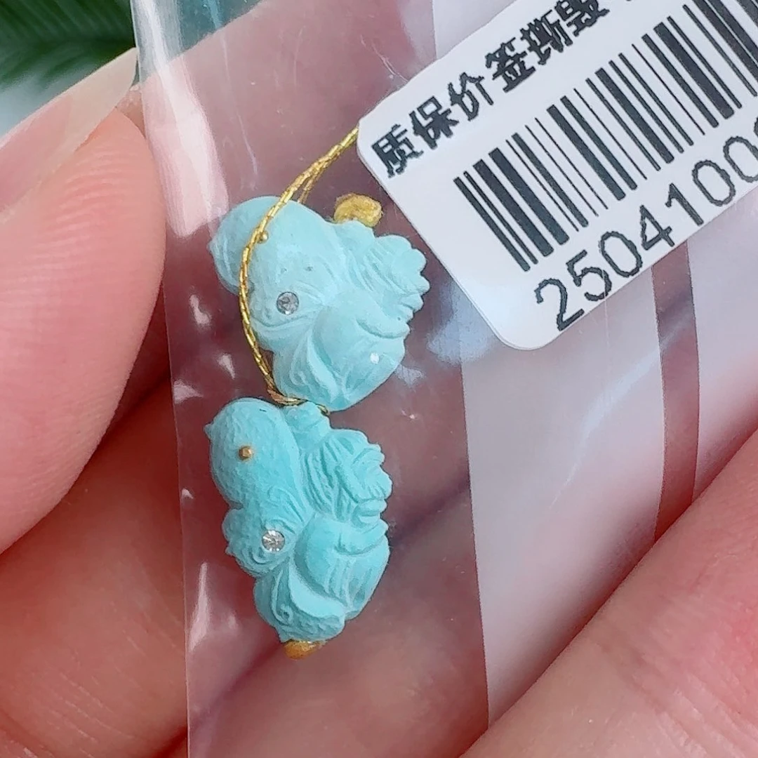 未镶嵌绿松石珠宝奇石